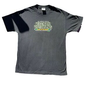 U.S. Armed Forces Vietnam Veteran Sacrifice Remembered T Shirt Size LG Black Vet